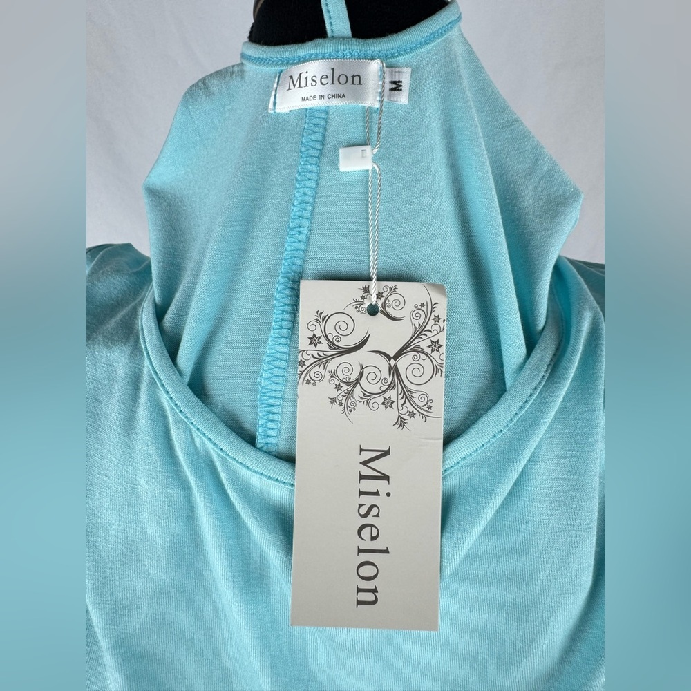 NWT Miselom Peek A Boo Short Sleeve Top - Picture 5 of 8